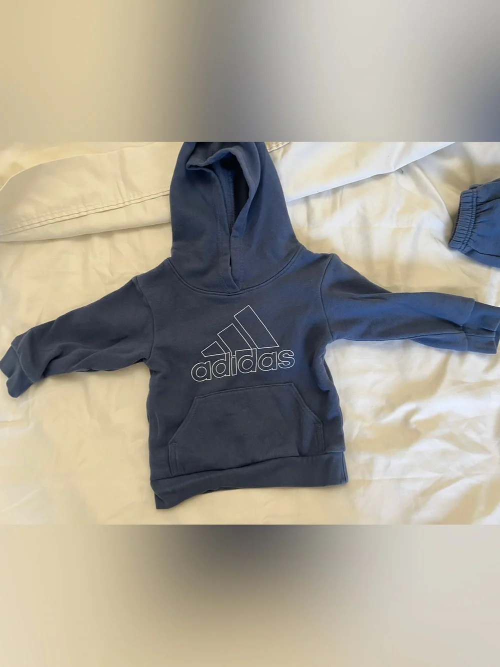2T adidas Kids Navy Blue Hoodie & Joggers Set